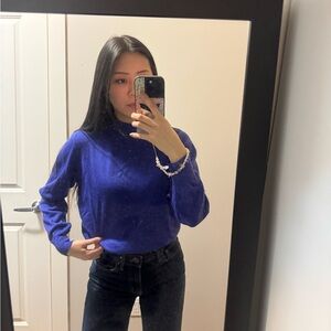 Rodier Royal Blue Knit turtleneck